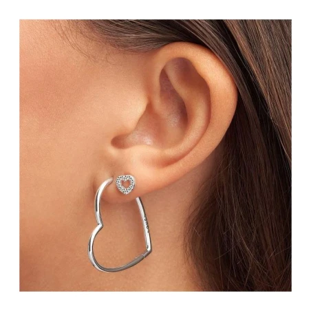 Pendientes Pandora Corazones de Amor Asimétricos 297822