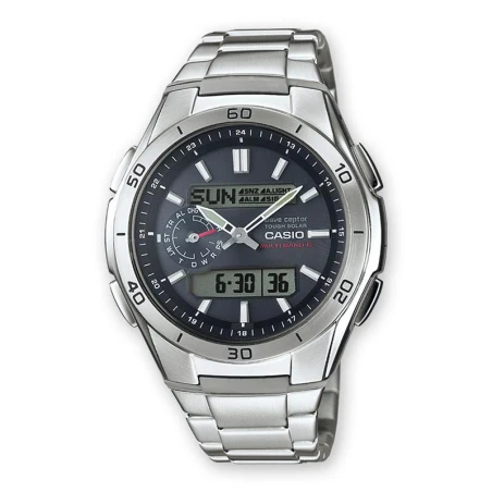 Reloj Casio Hombre Analógico Digital Plateado  WVA-M650D-1AER