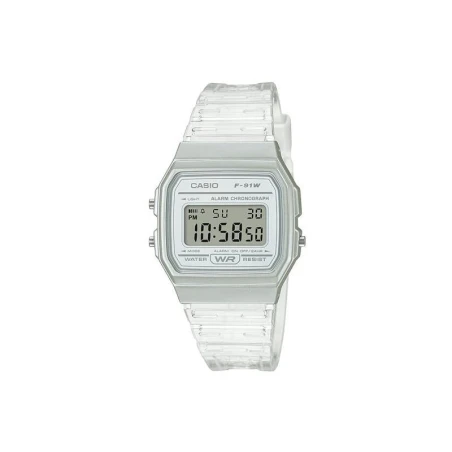 Reloj Casio Vintage Digital Unisex Transparente F-91WS-7EF
