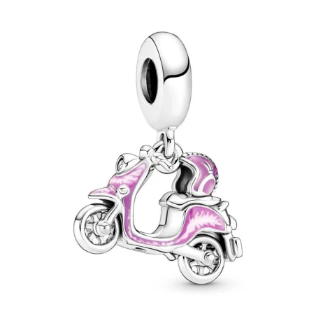 Charm Colgante Pandora Moto Scooter Rosa 791057C01