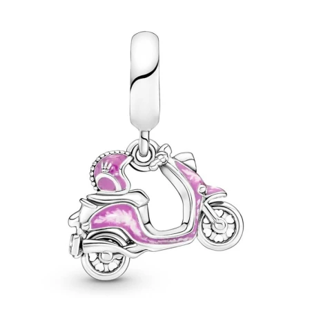 Charm Colgante Pandora Moto Scooter Rosa 791057C01