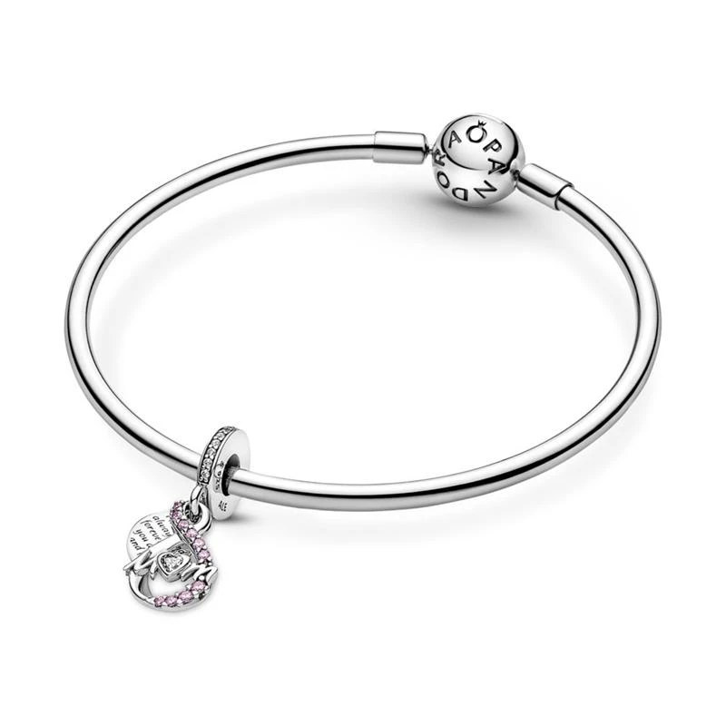 Charm Pandora Colgante Doble Mamá Infinito en Pavé 791468C01