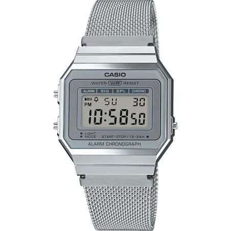 Reloj Casio Vintage Iconic Unisex Digital Plateado A700WEM-7AEF