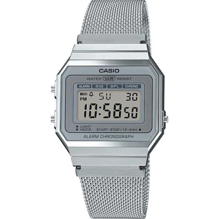 Reloj Casio Vintage Iconic Unisex Digital Plateado A700WEM-7AEF