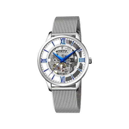 Reloj Festina Skeleton Hombre Plateado Automático F20534/1