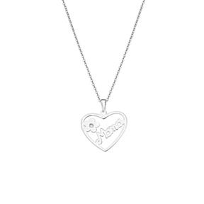 Gargantilla Lotus Silver Mother's Love Corazón Mamá Plata LP3231-1/1