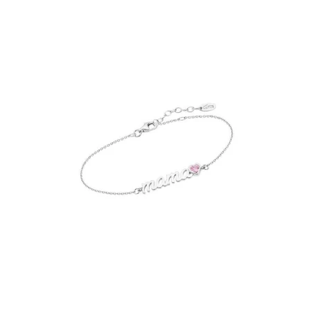 Pulsera Lotus Silver Mother's Love Mamá y Corazón Plata y circonita Rosa LP1808-2/8