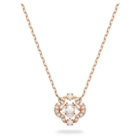 Gargantilla Swarovski Sparkling Dance Mujer Baño Rosado y Cristales Blancos 5642928