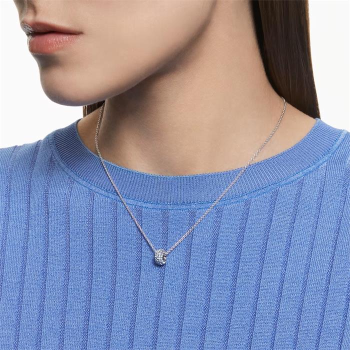 Gargantilla Swarovski Stone Mujer Baño Rodio y Cristales azules Swarovski 5642886