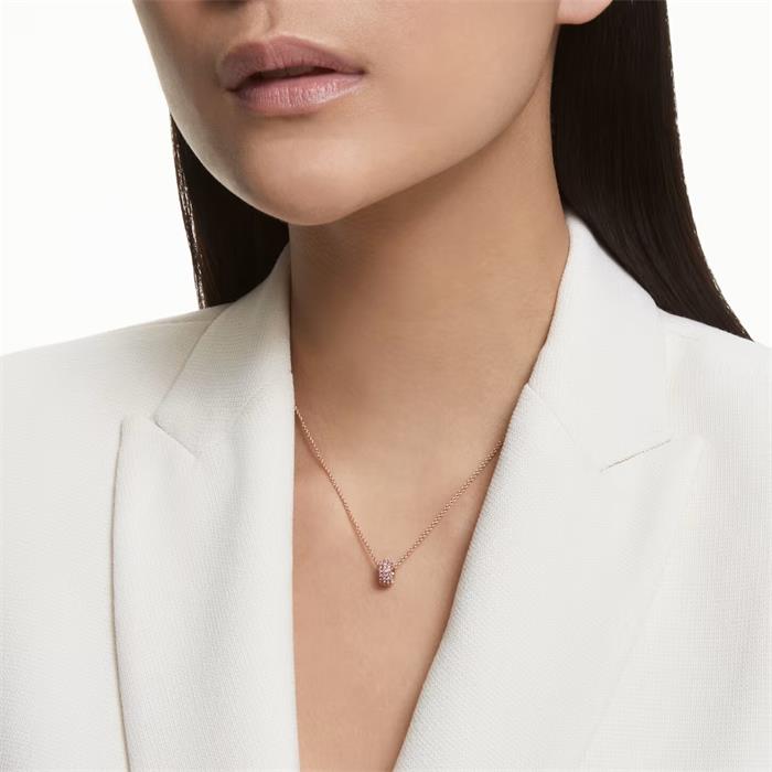 Gargantilla Swarovski Stone Mujer Baño Rosado y Cristales rosa Swarovski 5642887