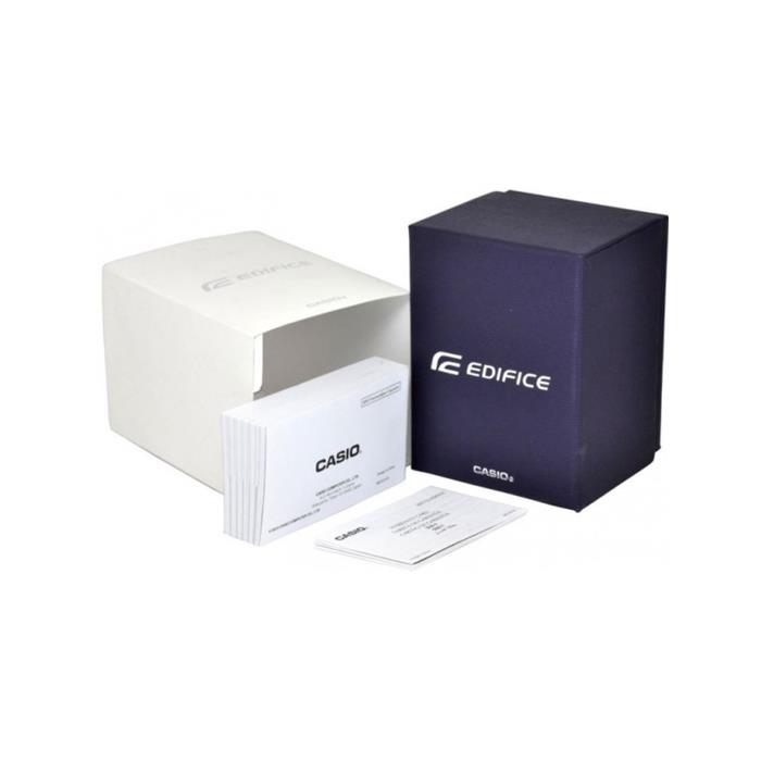 Reloj Edifice Casio Hombre Cronógrafo Plateado...