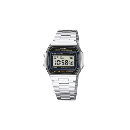 Reloj Casio Digital Unisex Acero Plateado A164WA-1VES
