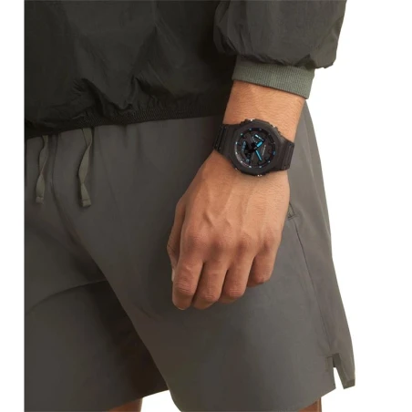 Reloj G-Shock Hombre Negro Analógico y Digital GA-2100-1A2ER
