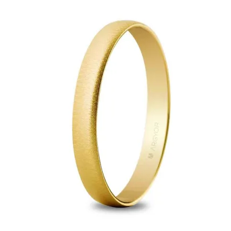 Alianza boda oro 3mm texturizada 50302T