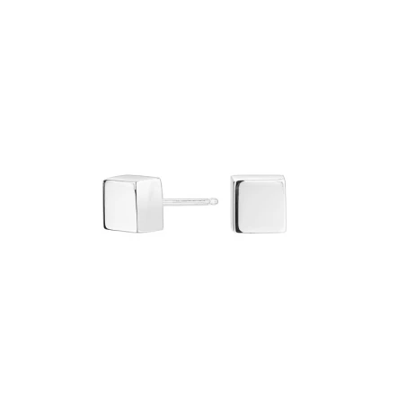 Pendientes Cuadrado 3D Itemporlality Plata SEA-100-047-UU