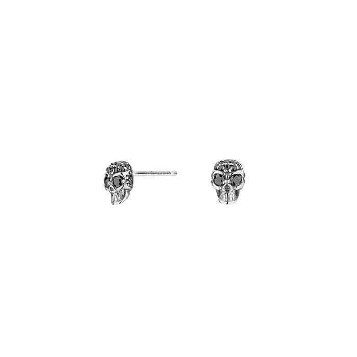 Pendientes Calavera Luna Negra Itemporality Plata SEA-102-056-01