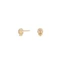 Pendientes Calavera ITEMPORALITY chapado oro SEA-201-056-01
