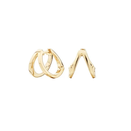 Pendientes Doble Criolla ITEMPORALITY Chapado Oro SEA-200-042-UU