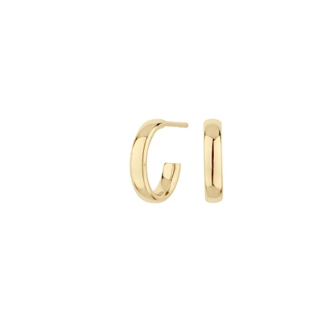 Pendientes Itemporality Melbourne Oval Plata Baño Oro SEA-200-153-01