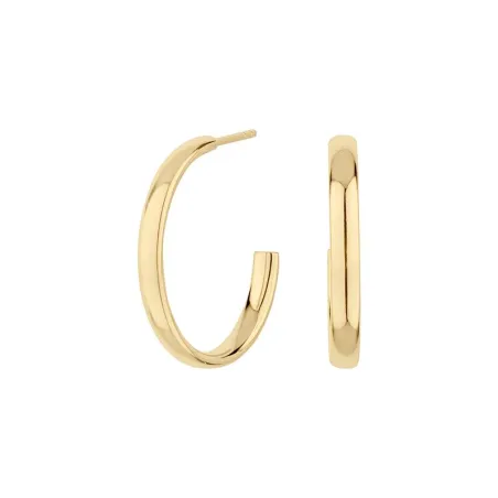 Pendientes Itemporality Melbourne Oval Plata Baño Oro SEA-200-153-03