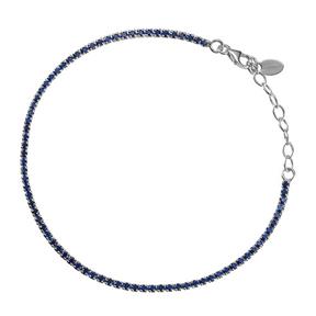 Pulsera Itemporality Cielo Mujer Plata y Circonitas Azules SBR-107-000-05