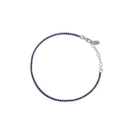 Pulsera Itemporality Cielo Mujer Plata y Circonitas Azules SBR-107-000-05