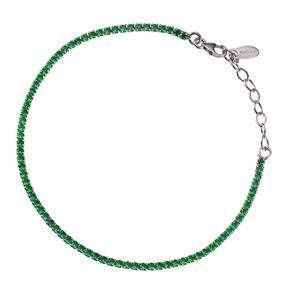 Pulsera Itemporality Esperanza Mujer Plata y Circonitas Verdes SBR-106-000-05