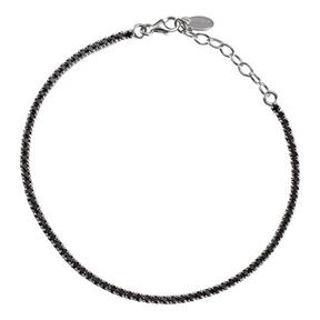 Pulsera Itemporality Noche Mujer Plata y Circonitas Negras SBR-102-000-05