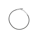 Pulsera Itemporality Noche Mujer Plata y Circonitas Negras SBR-102-000-05