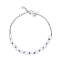 Pulsera Pandora Cordón Azul Perlas Cultivadas de Agua Dulce 591689C01