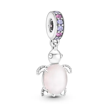 Charm Colgante Pandora Tortuga Marina Cristal de Murano Rosa 798939C02
