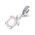 Charm Colgante Pandora Tortuga Marina Cristal de Murano Rosa 798939C02