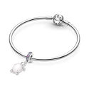 Charm Colgante Pandora Tortuga Marina Cristal de Murano Rosa 798939C02