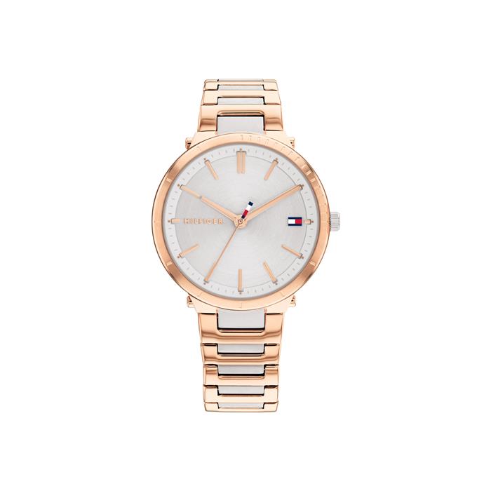 Reloj Tommy Hilfiger Zoey Mujer Plateado y Rosado Analógico 1782406