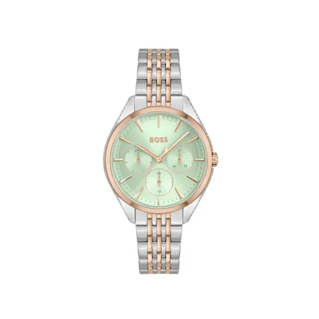 Reloj Boss Saya Mujer Platado, Rosado y Verde Menta Multifunción 1502641