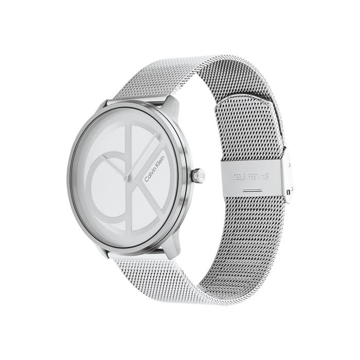 Reloj Calvin Klein Iconic Mesh Unisex Plateado Analógico 25200027
