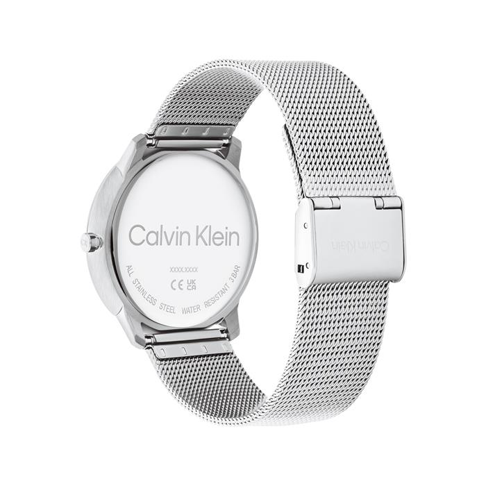 Reloj Calvin Klein Iconic Mesh Unisex Plateado y Azul Analógico 25200031