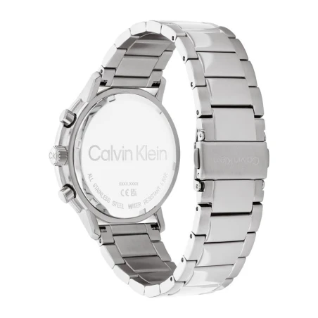 Reloj Calvin Klein Gauge Hombre Plateado y Azul Multifunción 25200063
