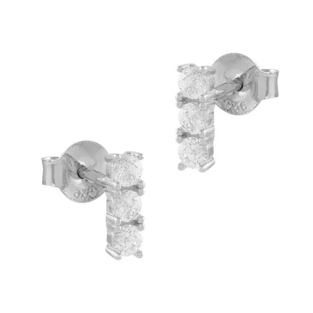 Pendientes Itemporality Mujer Plata y 3 Circonitas blancas SEA-101-243-UU