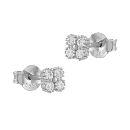 Pendientes Itemporality Flor Plata y 4 Circonitas Blancas SEA-101-244-UU