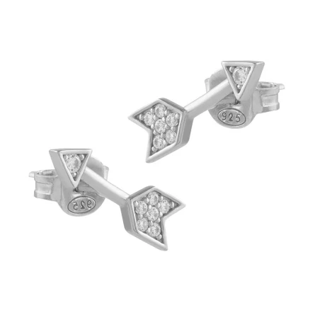 Pendientes Itemporality Flecha Plata y Circonitas blancas SEA-101-247-UU
