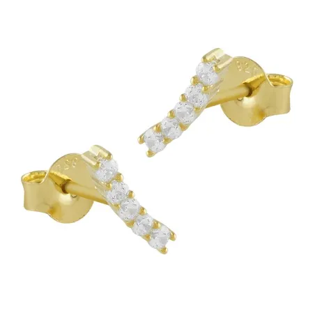 Pendientes Itemporality Mujer  Plata Baño Oro y Circonitas blancas SEA-201-206-UU