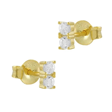 Pendientes Itemporality Mujer Plata Baño Oro y 2 Circonitas blancas SEA-201-208-UU