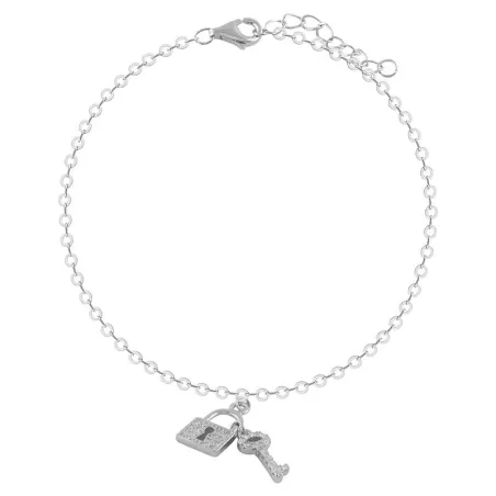 Pulsera Itemporality Llave y Candado Plata y Circonitas SBR-101-007-UU