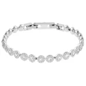 Pulsera Swarovski Una Angelic Baño Rodio y Cristales Blancos 5071173