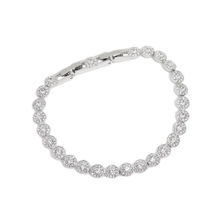 Pulsera Swarovski Una Angelic Baño Rodio y Cristales Blancos 5071173