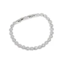 Pulsera Swarovski Una Angelic Baño Rodio y Cristales Blancos 5071173