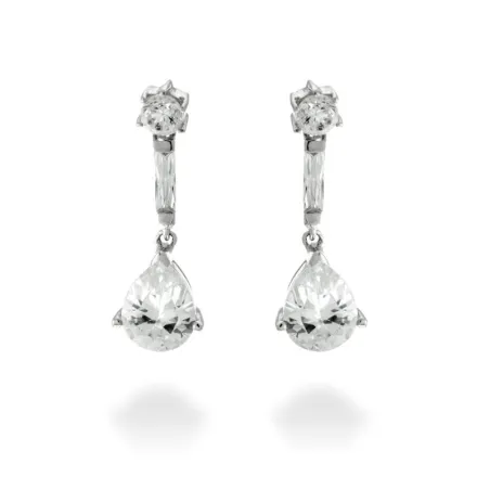 Pendientes Luxenter Fouta Plata y Circonita Lágrima EA7410000