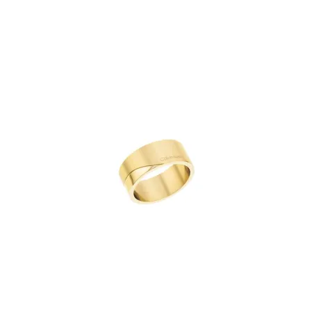 Anillo Calvin Klein Minimal Circular Acero Inoxidable Baño Oro 35000199