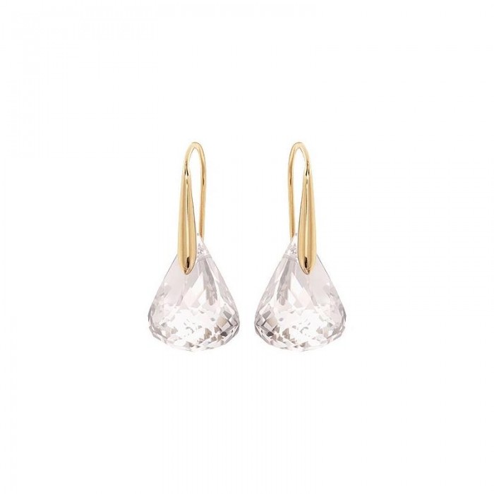 Pendientes gotas agua chap. rosa